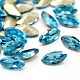 Faceted Horse Eye Glass Pointed Back Rhinestone Cabochons RGLA-A011-3x6mm-S07-1