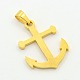 Trendy Necklace Findings Anchor 304 Stainless Steel Pendants STAS-L012-A26G-2