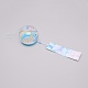 日本の丸い絵ガラス風鈴  ポリエステルコード付き  プラスチックビーズ  長方形の紙カード  太陽模様  400mm CF-TAC0001-03D-1