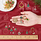 Sunnyclue bricolage kits de fabrication de boucles d'oreilles sur le thème de Noël DIY-SC0019-45-3