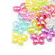 Transparent Crackle Acrylic Beads CACR-S007-M1-1