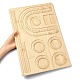長方形の木製ブレスレットデザインボード  ビーズブレスレットネックレスジュエリー作成用  バリーウッド  43.4x28.3x1cm TOOL-YWC0003-01-5