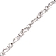 304 Stainless Steel Rhombus & Heart Link Chains CHS-F017-08P-3