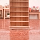 Miniatur 6-stöckiges Holz-Bücherregal mit Dekorationen MIMO-PW0001-065-5
