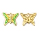 Real 18K Gold Plated 304 Stainless Steel Rhinestone Pendants STAS-A084-24G-03-1