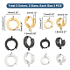 UNICRAFTALE 12 Pcs 3 Colors 304 Stainless Steel Huggie Hoop Earrings Findings 12~15.5mm Long Hoop Earrings DIY Hypoallergenic Huggie Earrings with Loop for Women DIY Earring Jewelry Making STAS-UN0043-23-4