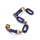 Handmade Acrylic Figaro Chains AJEW-JB00596-02-2
