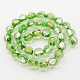 Chapelets de perles rondes en verre de feuille d'or FOIL-L002-12mm-01-2