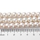(vendita di liquidazione difettosa: scolorimento) fili di perle rotonde di perle di vetro perlato dipinte a forno HY-XCP0001-12-5
