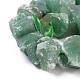 Natürlichen grünen Aventurin Perlen Stränge G-I283-F05-3