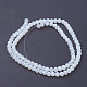 Faceted Round Opalite Beads Strands X-EGLA-J042-4mm-31-2