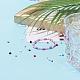 Perline di semi rotonde in vetro con vernice da forno in 24 stile opaco SEED-YW0001-29-7