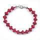 Bracelets en perles de corail synthétique BJEW-S134-108-1