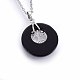 Natural & Synthetic Mixed Stone Pendant Necklaces NJEW-P228-A-3