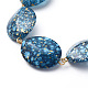 Spray Painted Acrylic Beads Bracelets BJEW-JB04685-2