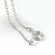 Heart Glass Pendant Necklaces & Dangle Earrings Jewelry Sets SJEW-JS00881-03-5