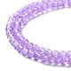 Spray Painted Crackle Glass Beads Strands CCG-Q002-4mm-04-4
