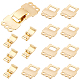 SUNNYCLUE 1 Box 6Pcs Layering Necklace Clasp 18K Gold Plated Multi Strands Fold Over Clasps Layered Brass Connector Lock Magnetic Buckle for Jewelry Making Necklaces DIY Crafts Findings STAS-SC0003-33-1