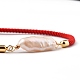 Bracelets coulissants ajustables à cordon torsadé en nylon BJEW-JB05322-01-2