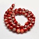 Faceted Millefiori Glass Round Beads Strands LK-P006-12-2
