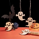 Ghost Shape Halloween Blank Wooden Cutouts Ornaments WOOD-L010-06-5