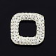 Étincelante argile polymère avec des perles de cristal autrichien cadres SWARJ-M001-001-1