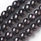 Chapelets de perles en verre électroplaqué EGLA-R047-4mm-01-1