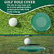 OLYCRAFT 3Pcs Green Golf Cup Cover 4 Inch Golf Hole Putting Green Golf Practice Training Aids Golf Training Equipment for Outdoor Activities Golf Activities AJEW-WH0014-98-6