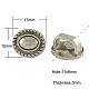 DIY Jewelry Findings Antique Silver Plated Oval Slide Charms Jewelry Making Accessories X-TIBE-4802-AS-FF-1