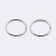 925 Sterling Silver Open Jump Rings STER-F036-02P-0.7x6mm-2