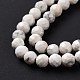 Chapelets de perles en howlite naturelle G-H273-02C-5