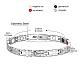 Bracelets de bande de montre de chaîne de panthère d'acier inoxydable de Shegrace JB679A-3