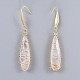 Natural Quartz Crystal Dangle Earrings EJEW-JE03280-2
