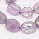 Facettes chapelets de perles naturelles améthyste ovale G-M239-21-1