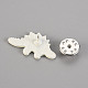 Spray Painted Alloy Brooches X-JEWB-S011-135-RS-3