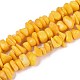 Окрашенные натуральные желтые нефритовые бусинки G-ZX005-13E-2