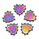 Placage de rack pendentifs en alliage de couleur arc-en-ciel PALLOY-S180-308-1