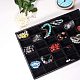 PH PandaHall Velvet Drawer Jewelry Display Tray Showcase Rings Earrings Necklace Bracelet Storage Organizer with Dividers 36 Grid Jewelry Tray Black ODIS-PH0001-05-6