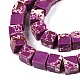 Окрашенные синтетические нити из имперской яшмы G-T139-8x8-38A-3