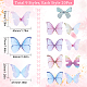 SUNNYCLUE 1 Box 180Pcs 9 Style Organza Butterfly Fabric Butterfly Decorations Small Organza Butterflies Spring Artificial Butterfly Wings Charm for Jewelry Making Embellishments Hair Clip DIY Crafts FIND-SC0004-16-2