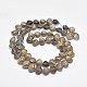 Frosted Electroplate Glass Shell Beads Strands EGLA-M002-C02-2