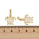 Латунные микро проложить кубического циркония подвески X-KK-C093-09G-01-3