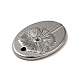 Impostazioni di strass pendente in acciaio inossidabile stile tibetano 304 STAS-G278-19AS-3