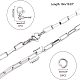 UNICRAFTALE 10m Venetian Paperclip Chains with 50pcs Jump Rings and 20pcs Lobster Claw Clasps Stainless Steel Paperclip Chains Necklace Chain Venetian Chain for Necklace Bracelet Making DIY-UN0001-32P-4