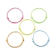 5 cordón de poliéster encerado coreano ecológico de 5 colores. AJEW-JB01200-03-1