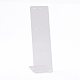 透明アクリルイヤリングディスプレイスタンド  L字型  透明  19.5x6.3x0.95cm  穴：1.6mm EDIS-G014-06-2
