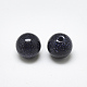 Perlas de piedra dorada azul sintética G-T122-25B-05-2