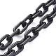 Collares personalizados de cadena de cable de plástico abs X-NJEW-JN02849-01-3