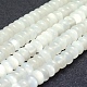 Natürlichen weißen Mondstein Perlen Stränge G-P342-03-8x4mm-1