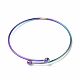 Placage ionique (ip) réglable 304 fabrication de bracelet de manchette en fil d'acier inoxydable MAK-F286-02MC-1